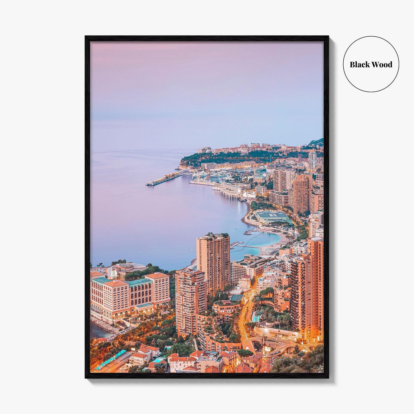 Monaco Skyline Fine Art Photo Print, Monte Carlo, Poster