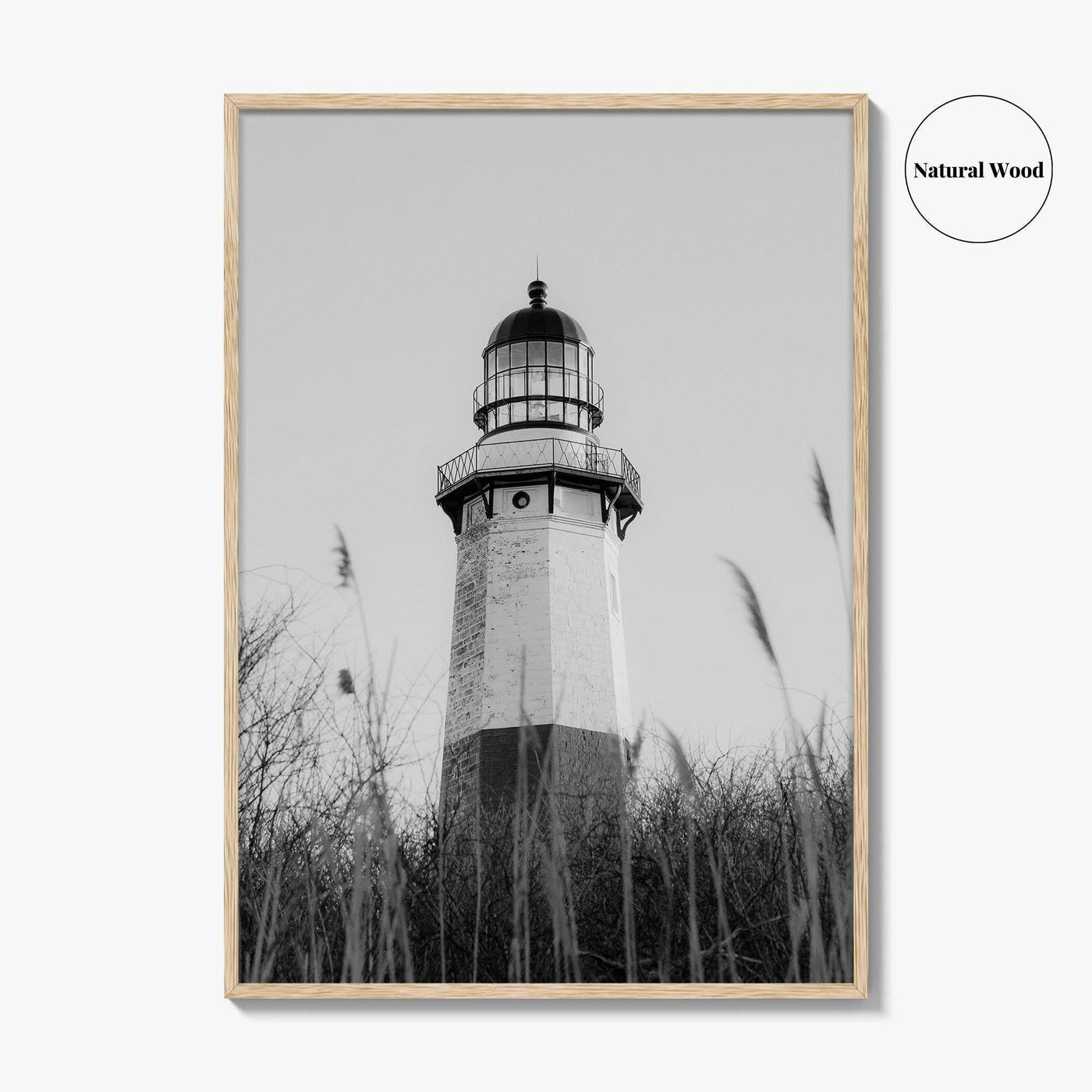 Montauk Black and White Fine Art Photo Print, Lighthouse, Hamptons, Long Island Poster