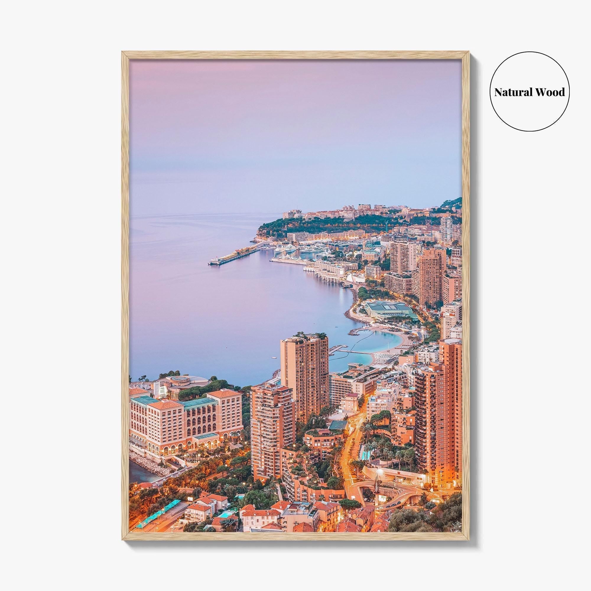 Monaco Skyline Fine Art Photo Print, Monte Carlo, Poster