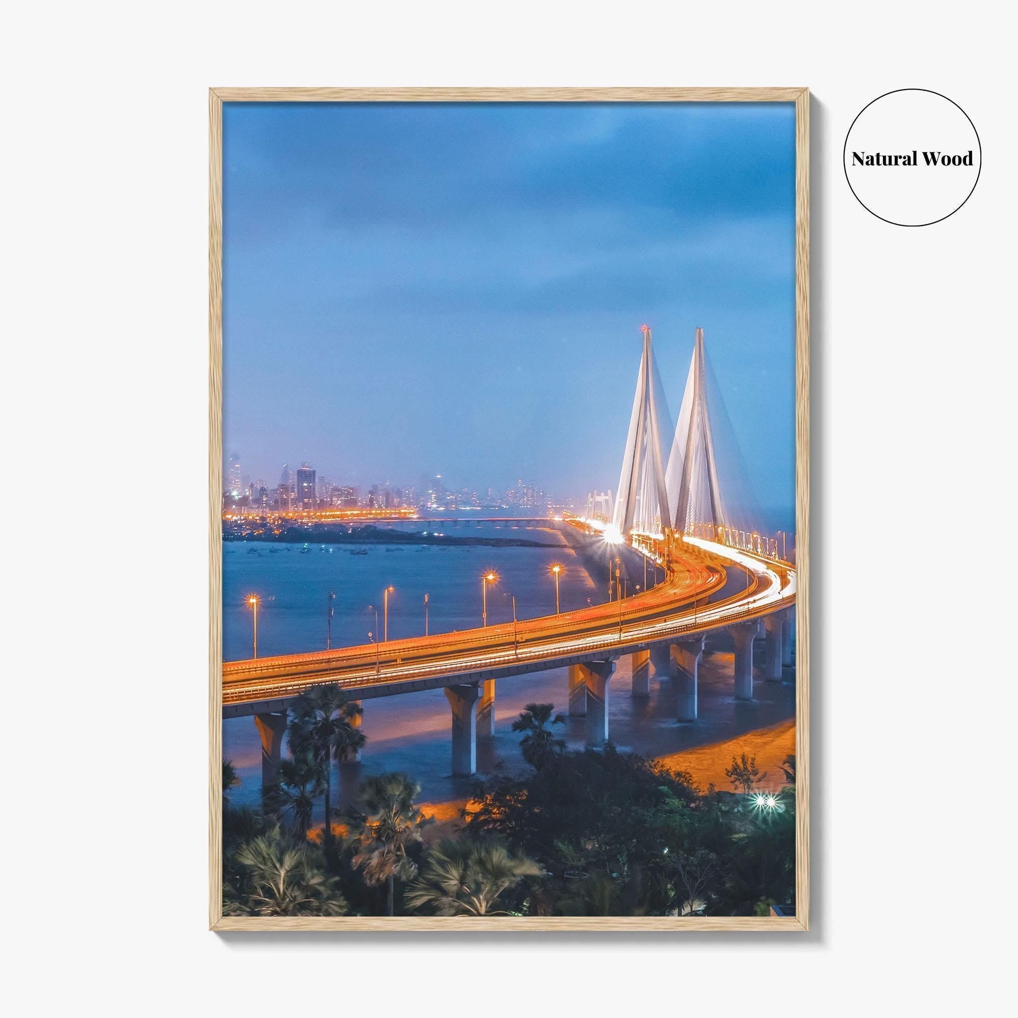 Mumbai Fine Art Photo Print, Bandra-Worli Sea Link, Bombay, India, Wall Art