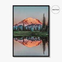 Mount Rainier Fine Art Photo Print, Tipsoo Lake, National Park, Washington USA Poster