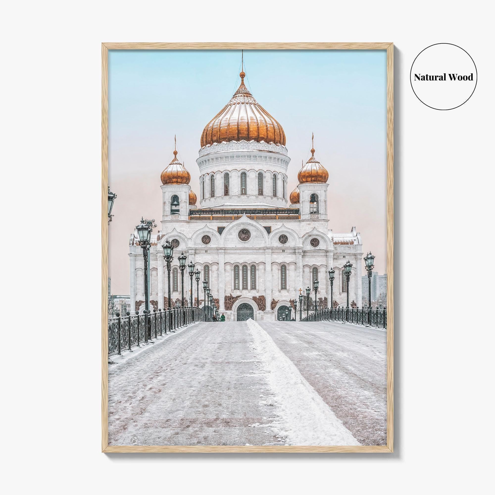 Moscow Fine Art Photo Print, Russia, Patriarchal Bridge, Christ the Savior Cathedral, Poster