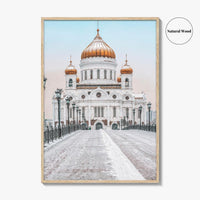 Moscow Fine Art Photo Print, Russia, Patriarchal Bridge, Christ the Savior Cathedral, Poster