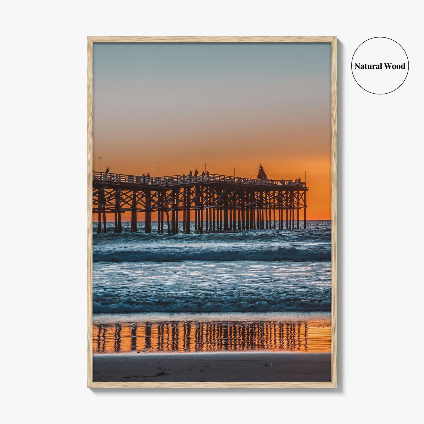 Mission Beach Fine Art Photo Print, San Diego Crystal Pier California Poster