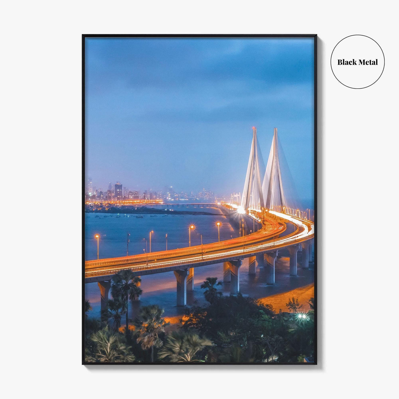 Mumbai Fine Art Photo Print, Bandra-Worli Sea Link, Bombay, India, Wall Art