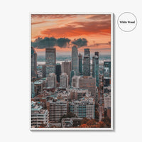 Montreal Skyline Fine Art Photo Print, Wall Decor Poster, Quebec, Canada, MTL