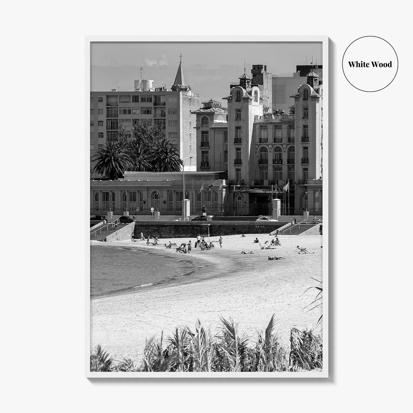 Montevideo Black and White Fine Art Photo Print, Uruguay, Mercosur Parliament, Wall Poster