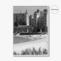 Montevideo Black and White Fine Art Photo Print, Uruguay, Mercosur Parliament, Wall Poster