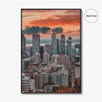 Montreal Skyline Fine Art Photo Print, Wall Decor Poster, Quebec, Canada, MTL