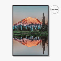 Mount Rainier Fine Art Photo Print, Tipsoo Lake, National Park, Washington USA Poster