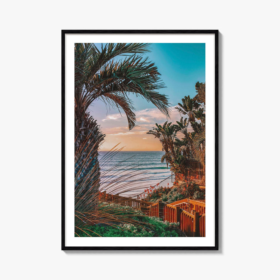 Encinitas Fine Art Photo Print, Pacific Ocean View, San Diego, California, USA, Poster