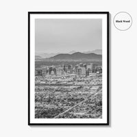 Phoenix Black and White Fine Art Photo Print, Arizona USA, Wall Decor Poster