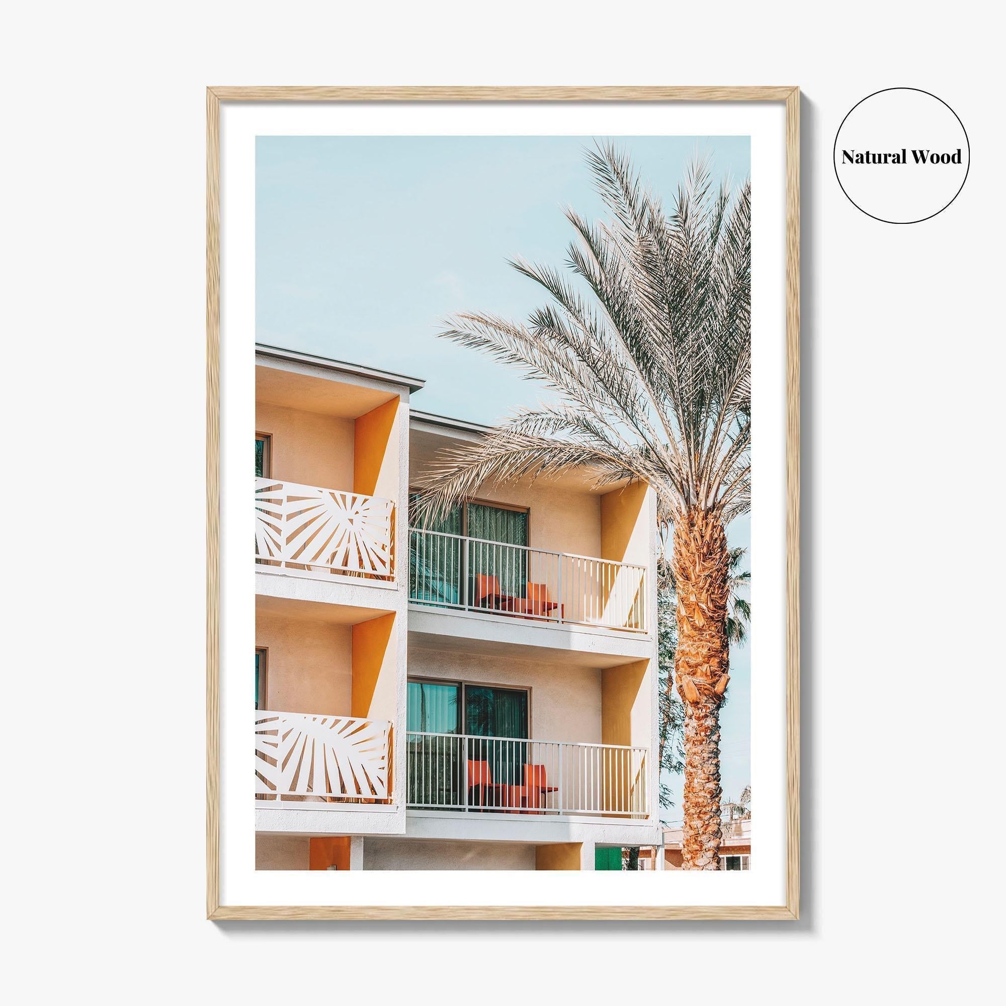 Palm Springs Fine Art Photo Print, California Wall Decor Poster, Hotel Balconies