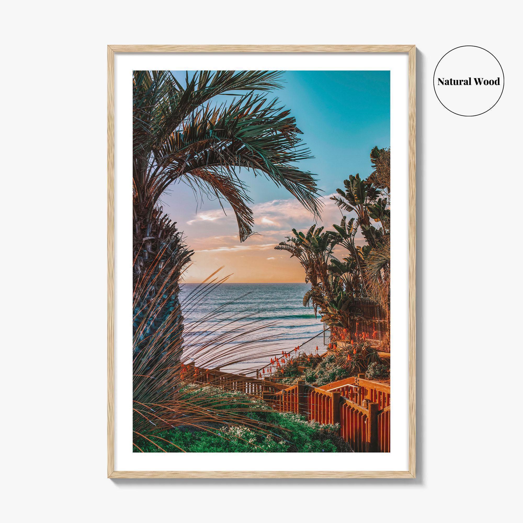 Encinitas Fine Art Photo Print, Pacific Ocean View, San Diego, California, USA, Poster