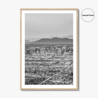 Phoenix Black and White Fine Art Photo Print, Arizona USA, Wall Decor Poster