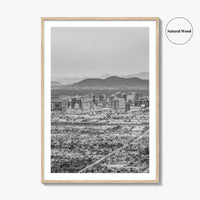 Phoenix Black and White Fine Art Photo Print, Arizona USA, Wall Decor Poster
