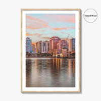 West Palm Beach Skyline Fine Art Photo Print, Downtown, Florida, USA, Poster