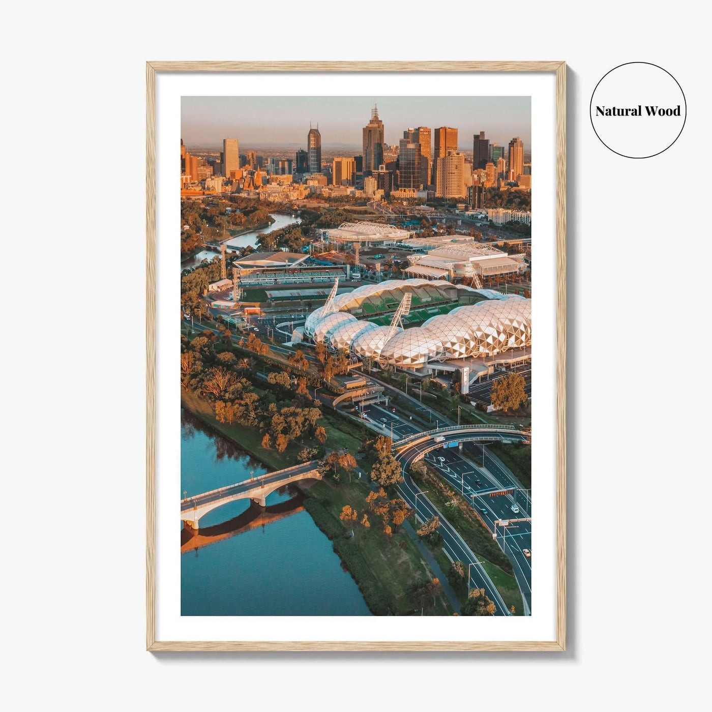 Melbourne Skyline Fine Art Photo Print, Aerial, Victoria, Australia, Wall Decor, Poster