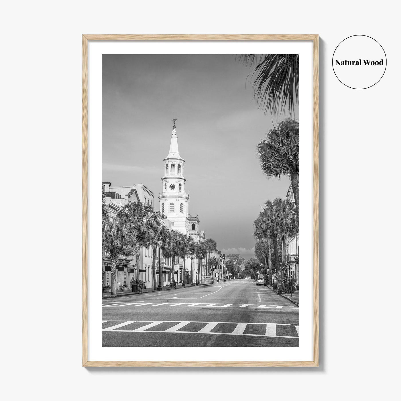 Charleston Black and White Fine Art Photo Print, SC Wall Poster, USA, French Quarter