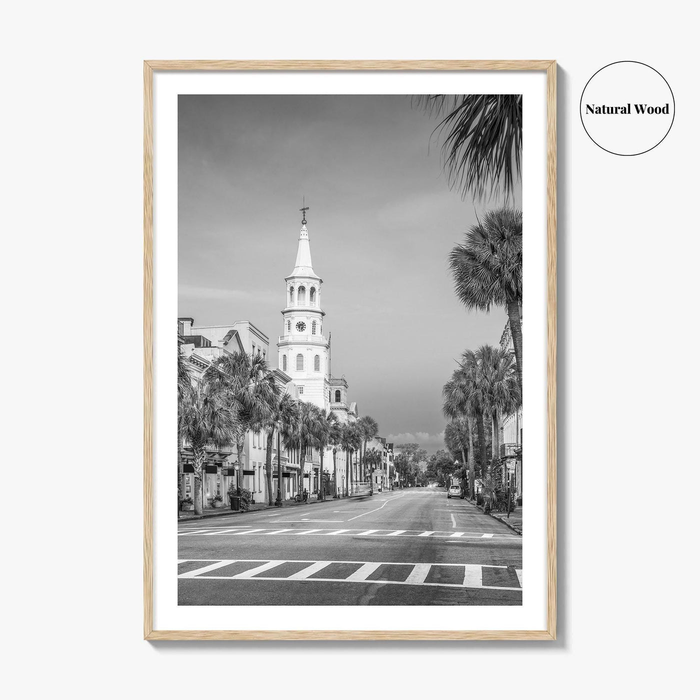 Charleston Black and White Fine Art Photo Print, SC Wall Poster, USA, French Quarter
