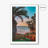 Encinitas Fine Art Photo Print, Pacific Ocean View, San Diego, California, USA, Poster