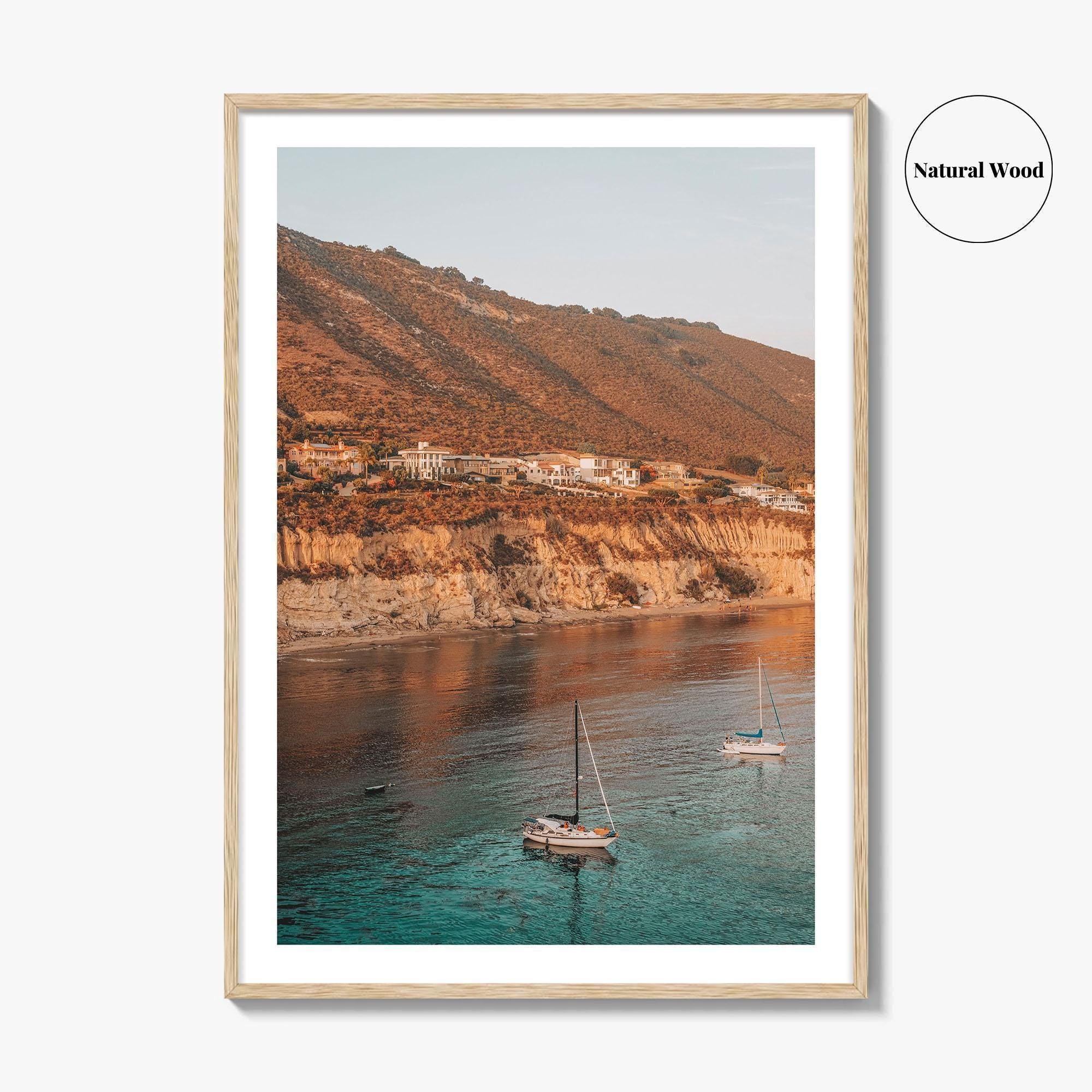 Pirates Cove Beach Fine Art Photo Print, Avila Beach, California Sailboats Poster