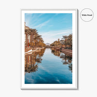 Scottsdale Fine Art Photo Print, Old Town Canal Waterfront, Arizona Wall Decor Poster, USA