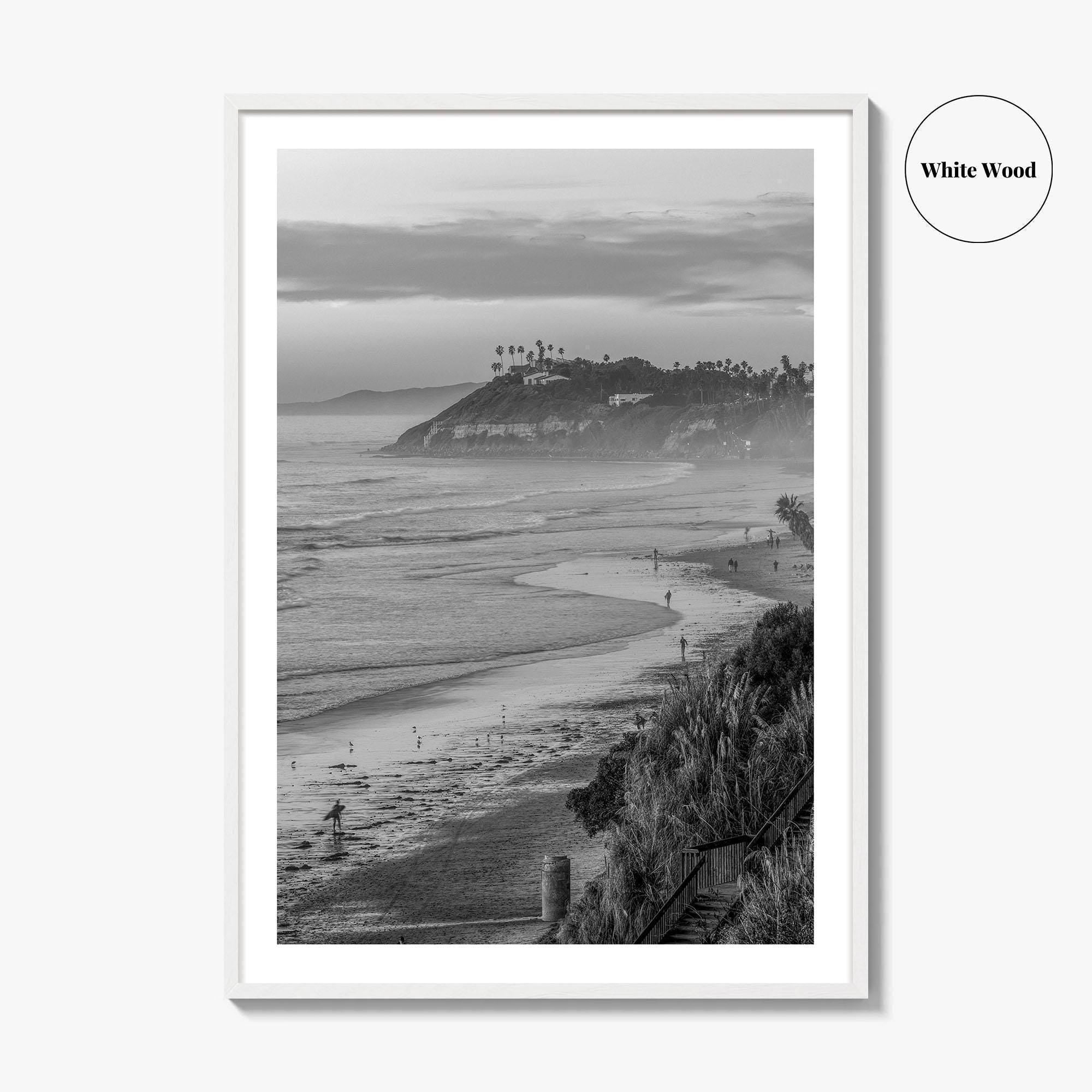Encinitas Black and White Fine Art Photo Print, San Diego Poster, California Poster