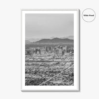 Phoenix Black and White Fine Art Photo Print, Arizona USA, Wall Decor Poster