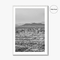 Phoenix Black and White Fine Art Photo Print, Arizona USA, Wall Decor Poster