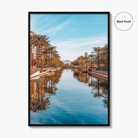 Scottsdale Fine Art Photo Print, Old Town Canal Waterfront, Arizona Wall Decor Poster, USA