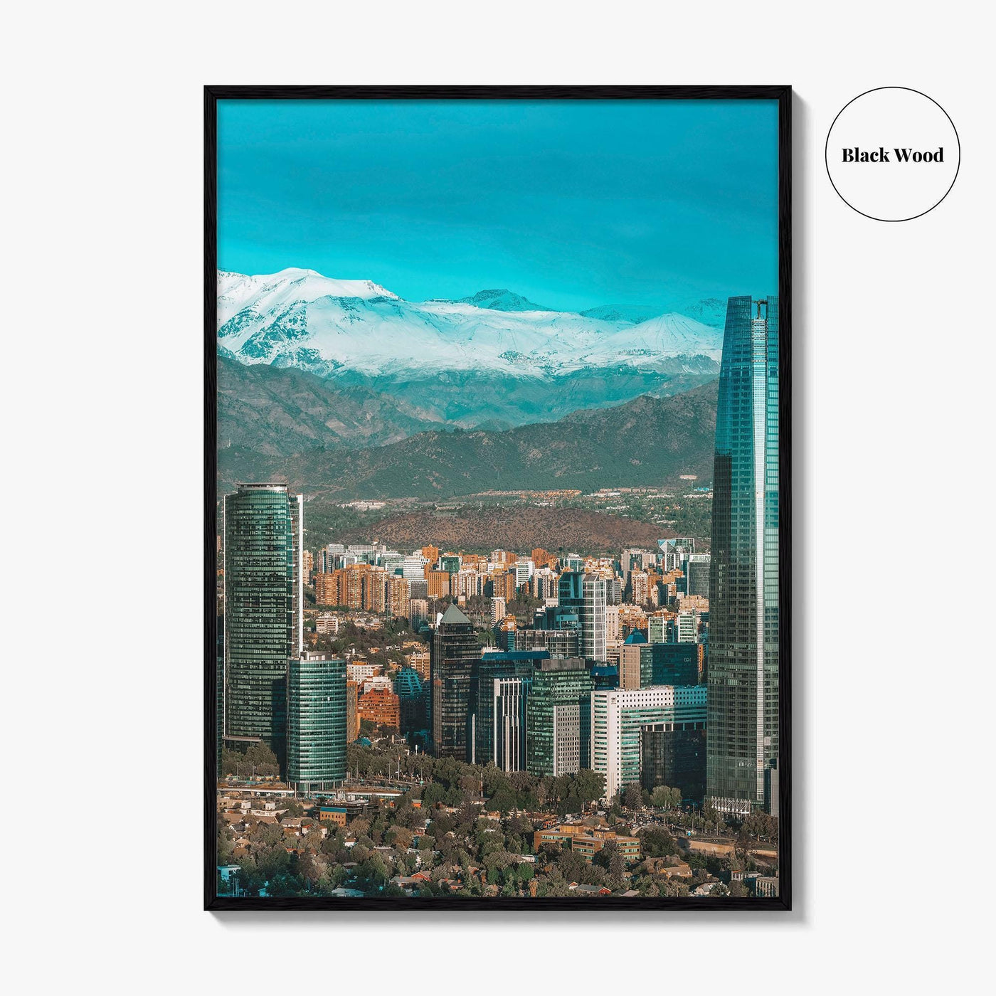 Santiago de Chile Skyline Fine Art Photo Print, Poster, Las Condes Wall Decor