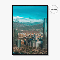 Santiago de Chile Skyline Fine Art Photo Print, Poster, Las Condes Wall Decor