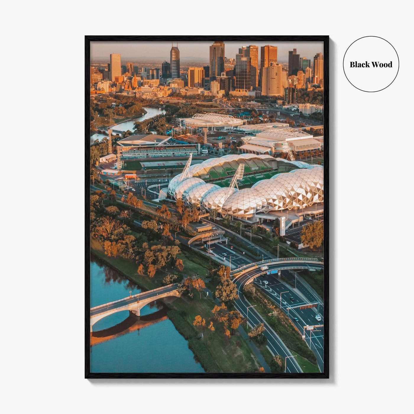 Melbourne Skyline Fine Art Photo Print, Aerial, Victoria, Australia, Wall Decor, Poster