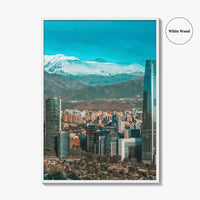 Santiago de Chile Skyline Fine Art Photo Print, Poster, Las Condes Wall Decor