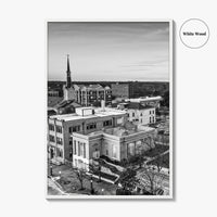 Athens Georgia Skyline Black and White Fine Art Photo Print, GA USA Poster