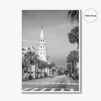 Charleston Black and White Fine Art Photo Print, SC Wall Poster, USA, French Quarter