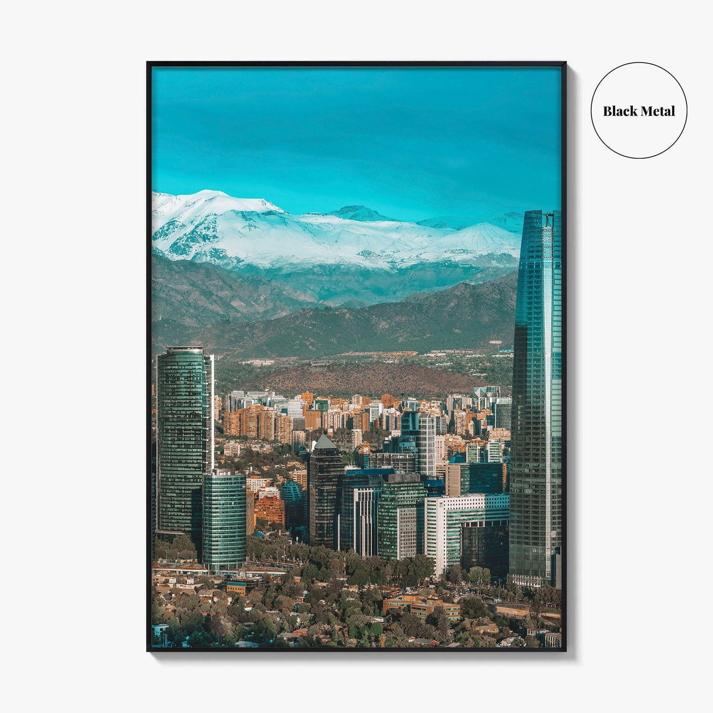 Santiago de Chile Skyline Fine Art Photo Print, Poster, Las Condes Wall Decor