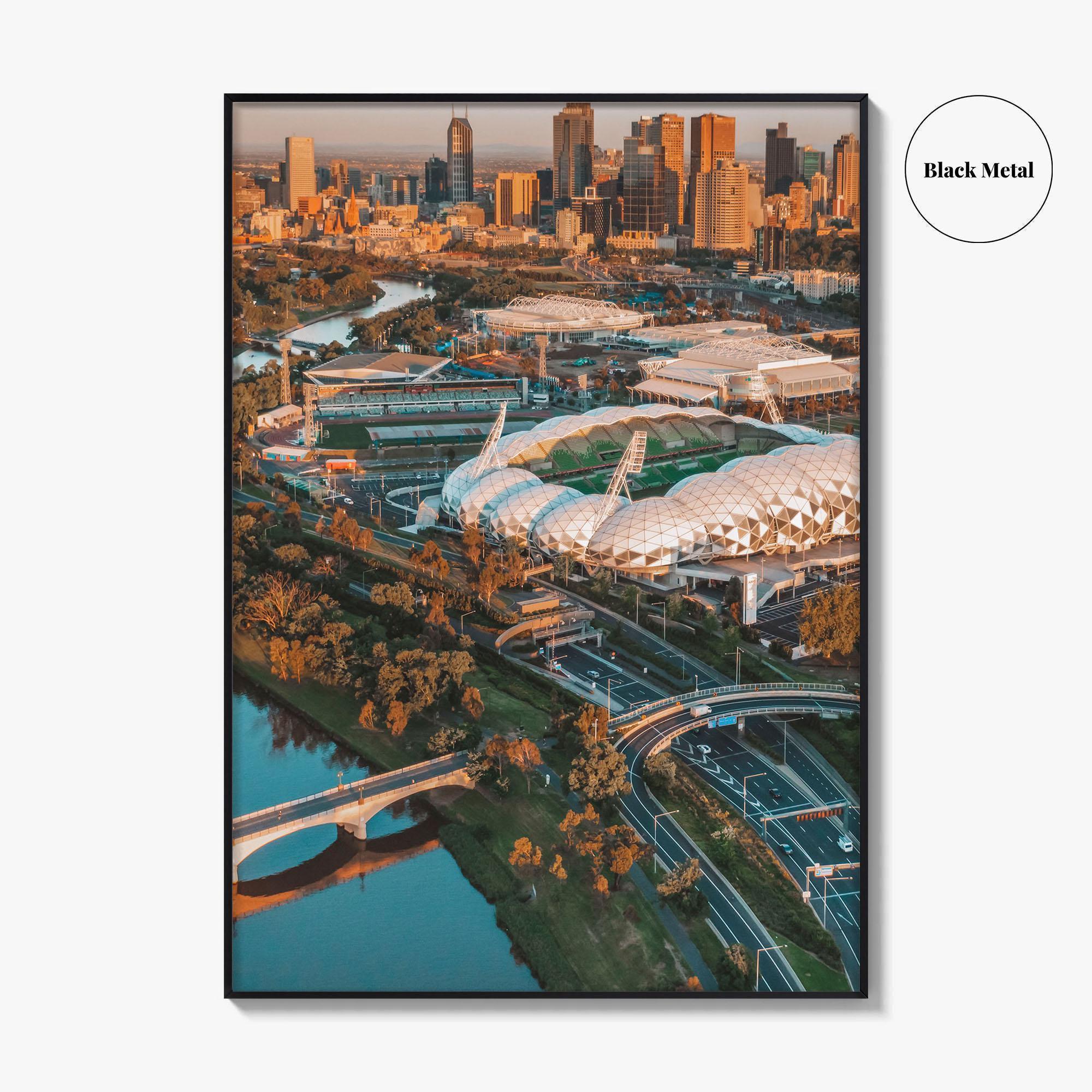 Melbourne Skyline Fine Art Photo Print, Aerial, Victoria, Australia, Wall Decor, Poster