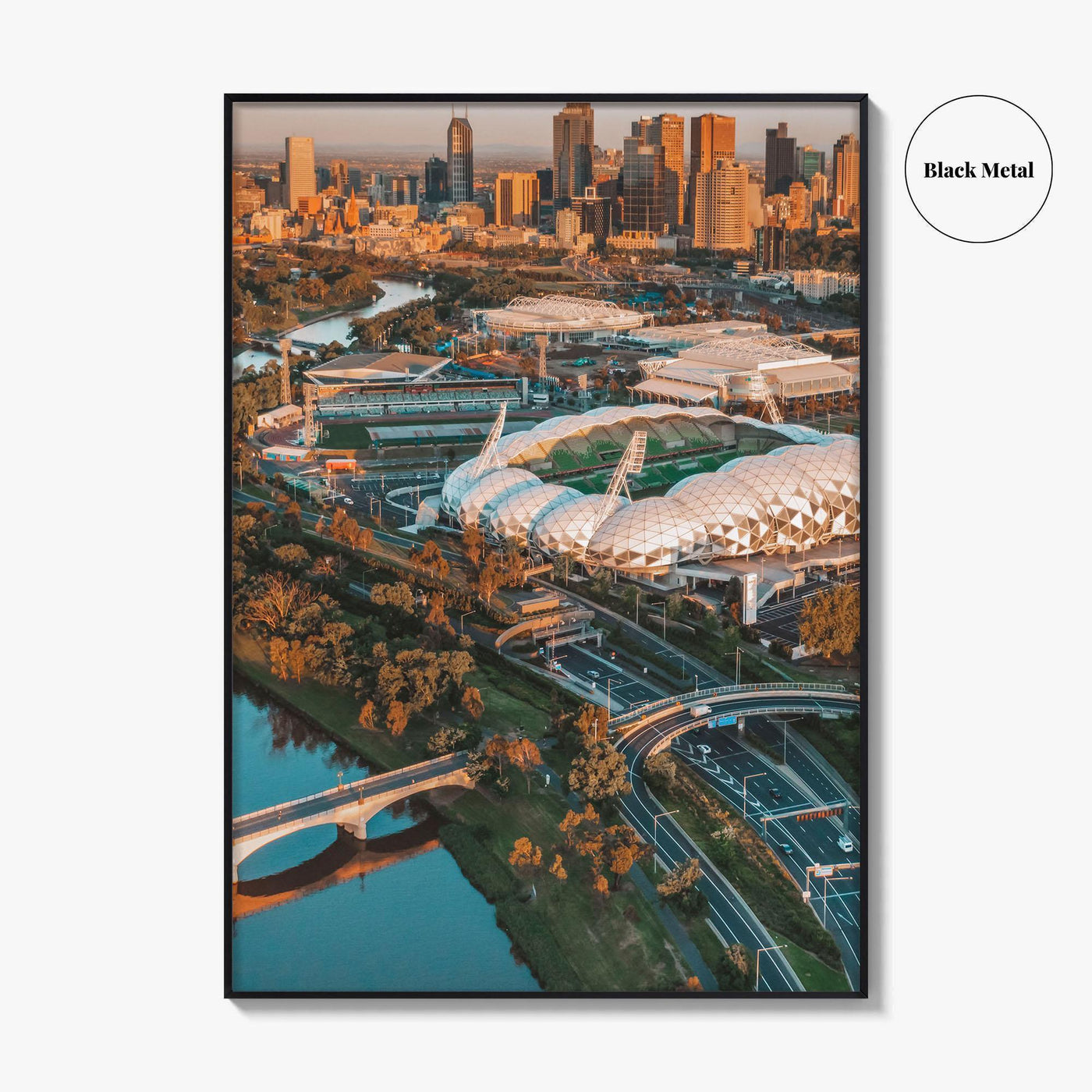 Melbourne Skyline Fine Art Photo Print, Aerial, Victoria, Australia, Wall Decor, Poster