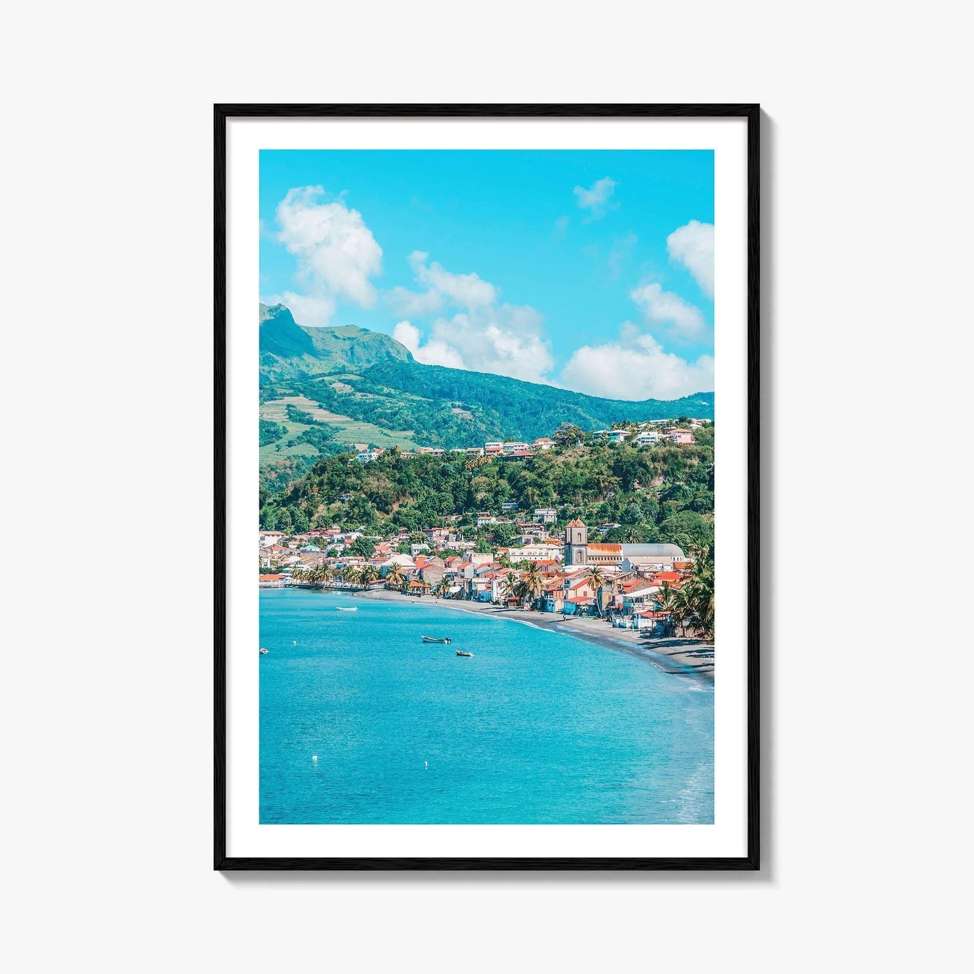 Martinique Fine Art Photo Print, Saint-Pierre, Mount Pelée Volcano, Caribbean Wall Decor