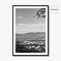 San Fernando Valley Black and White Fine Art Photo Print, Los Angeles Poster