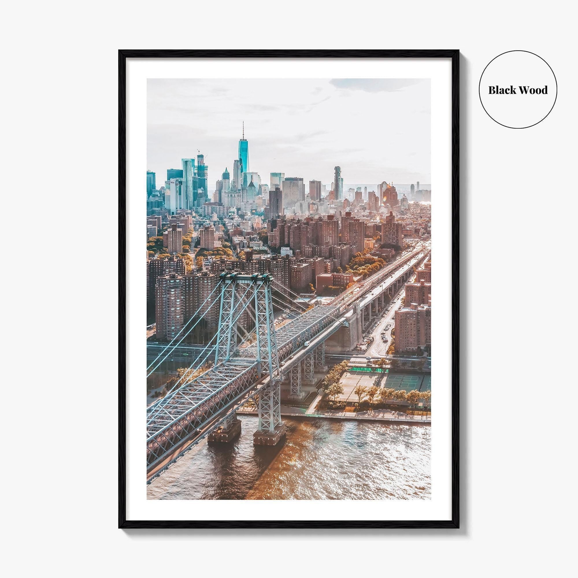Williamsburg Bridge New York Fine Art Photo Print, Brooklyn, East River, Manhattan, NYC