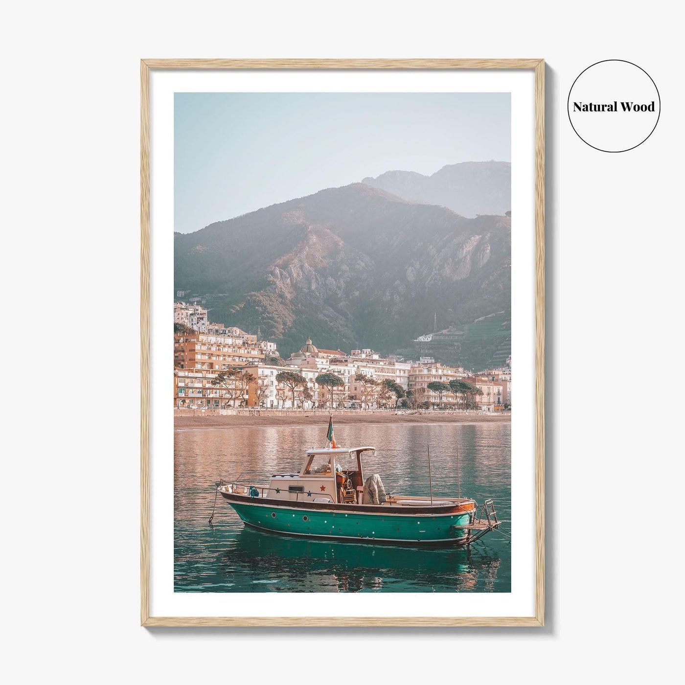 Maiori Fine Art Photo Print, Boat, Amalfi Coast, Campania Italy Wall Poster