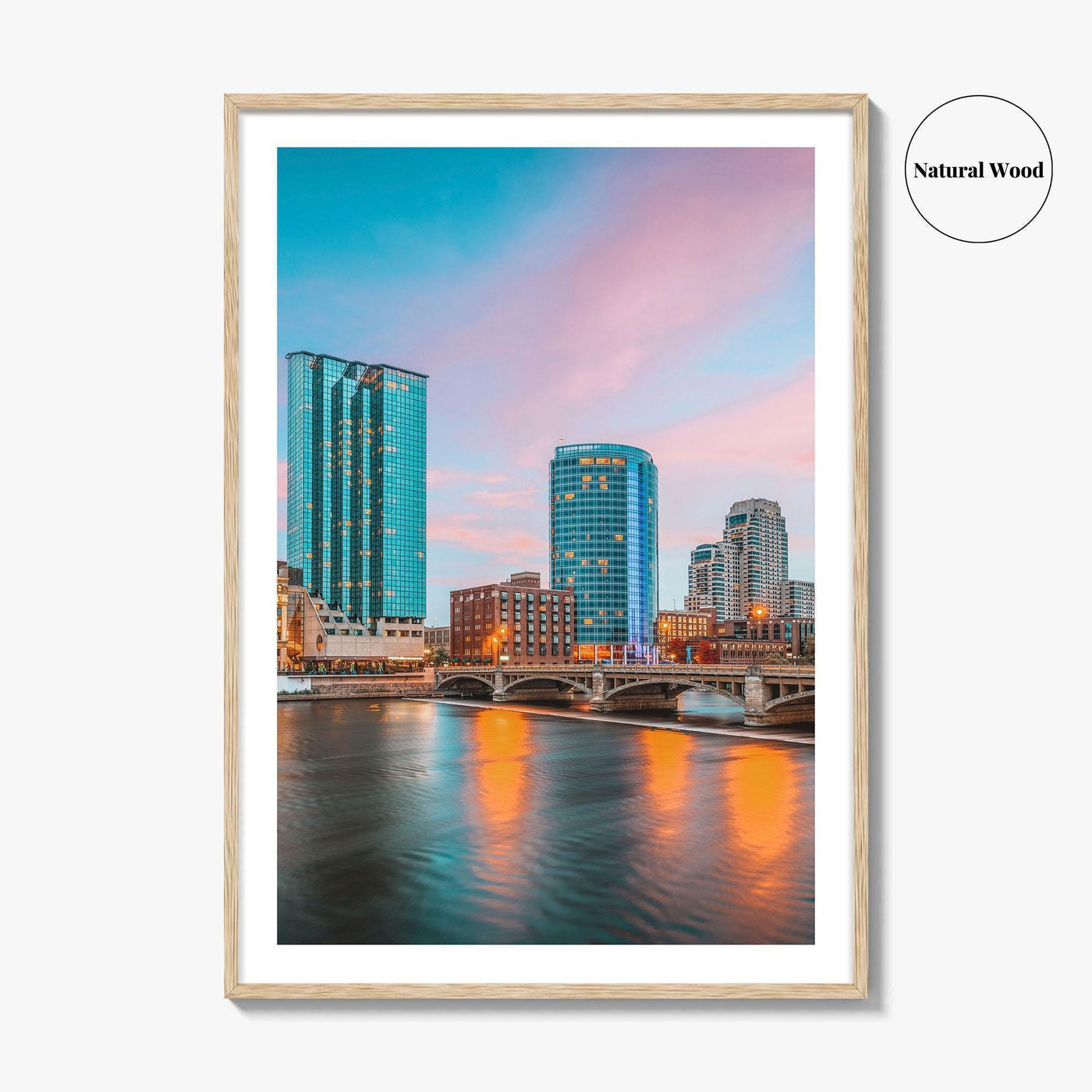 Grand Rapids Skyline Fine Art Photo Print, Michigan USA, Wall Decor Poster