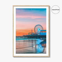 Santa Monica Fine Art Photo Print, Los Angeles, California, USA, Pier, Wall Poster