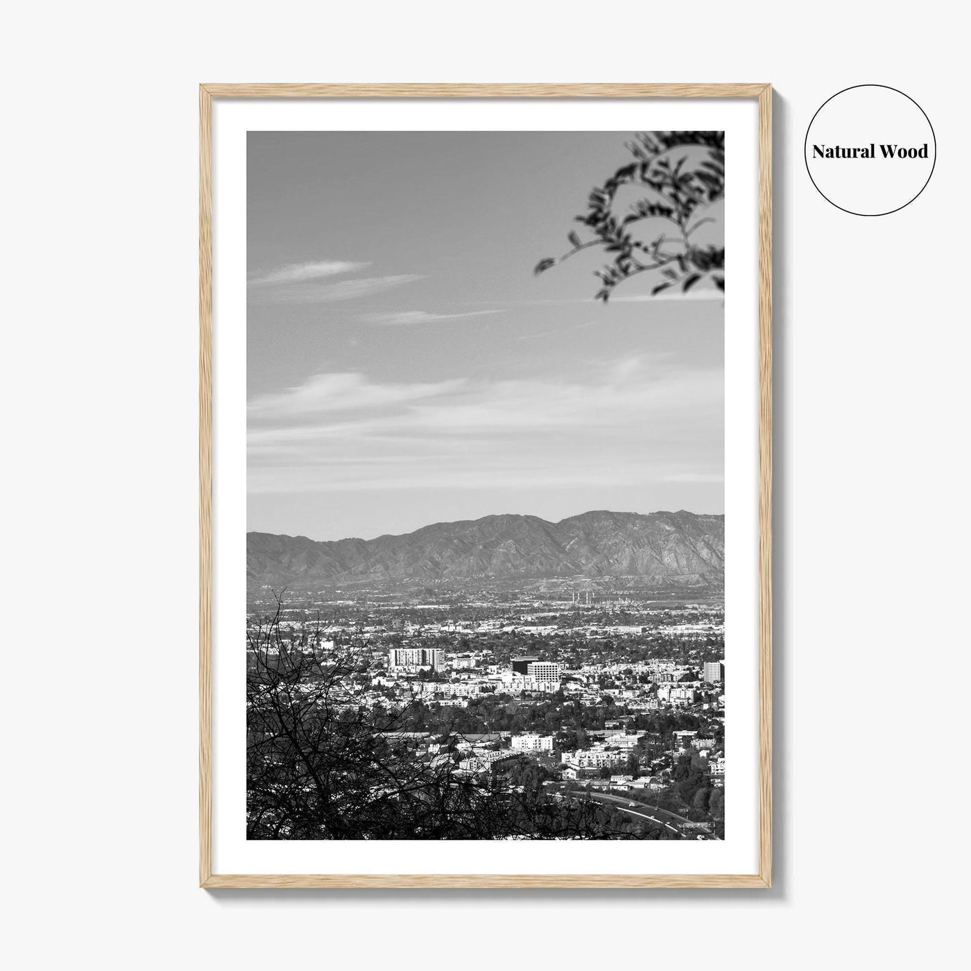San Fernando Valley Black and White Fine Art Photo Print, Los Angeles Poster