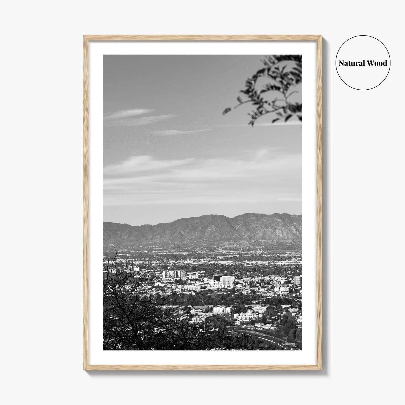San Fernando Valley Black and White Fine Art Photo Print, Los Angeles Poster
