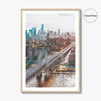 Williamsburg Bridge New York Fine Art Photo Print, Brooklyn, East River, Manhattan, NYC