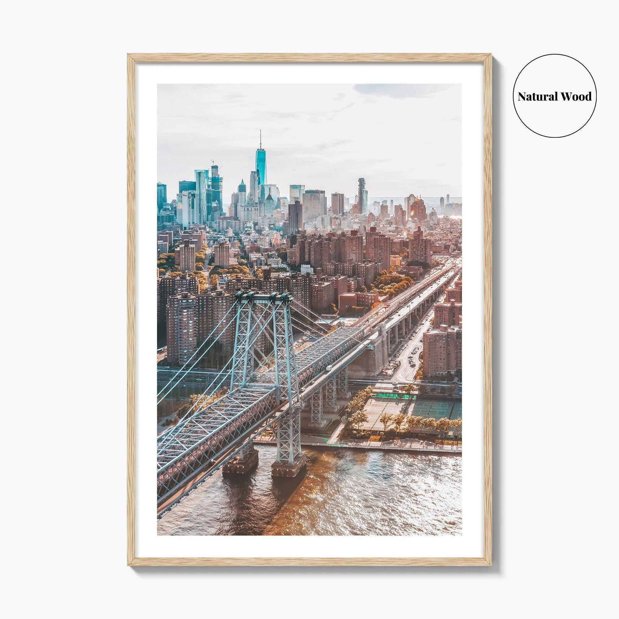 Williamsburg Bridge New York Fine Art Photo Print, Brooklyn, East River, Manhattan, NYC